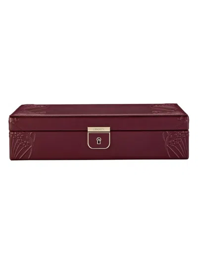 Wolf Liberty Medium Jewelry Box In Burgundy