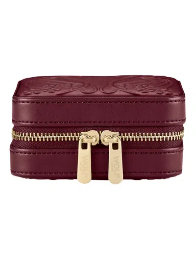 Wolf Liberty Medium Zip Case In Burgundy