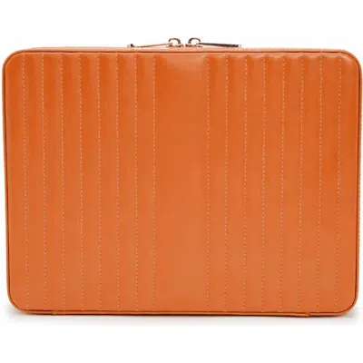 Wolf Maria Large Zip Jewelry Case In Brown