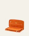 Wolf Maria Quilted Jewelry Portfolio Case In Tangerine