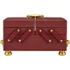 Wolf Marla Aaron Baby Everything Box In Burgundy