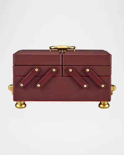 Wolf Marla Aaron Baby Everything Box In Burgundy