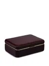 Wolf Medium Bella Jewellery Box (11cm X 20cm) In Burgundy