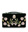 Wolf Medium Zoe Jewellery Box In Green