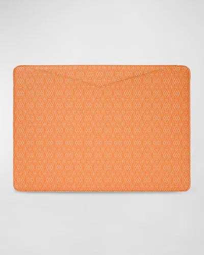 Wolf Men's Signature 16" Laptop Sleeve In Orange