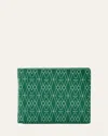 Wolf Men's Signature Billfold And Coin In Green