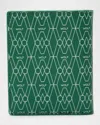Wolf Men's Signature Id Card Case In Green