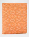 Wolf Men's Signature Id Card Case In Orange