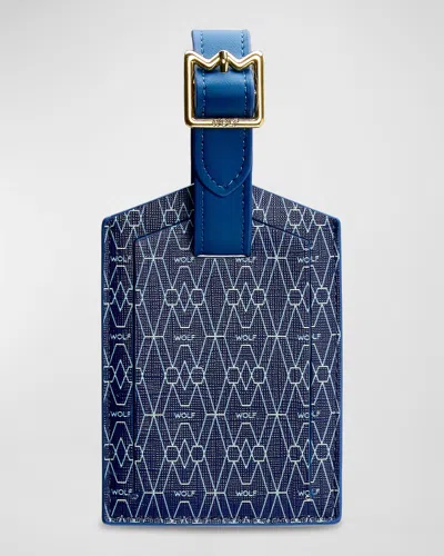 Wolf Men's Signature Luggage Tag In Blue