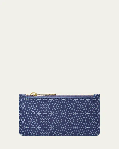Wolf Men's Signature Zip Case In Blue