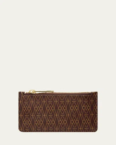 Wolf Men's Signature Zip Case In Brown