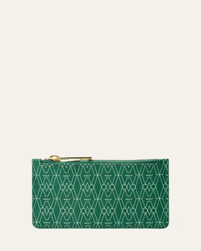 Wolf Men's Signature Zip Case In Green