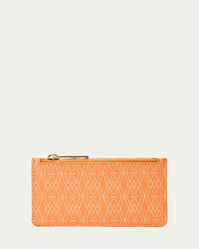Wolf Men's Signature Zip Case In Orange