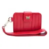 Wolf 1834 Mimi Credit Card Holder With Wristlet In In Red
