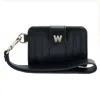 Wolf Mimi Credit Card Holder With Wristlet In Black