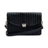 Wolf Mimi Crossbody Bag With Wristlet & Lanyard In Black