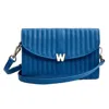 Wolf 1834 Mimi Crossbody Bag With Wristlet In Mari In Blue