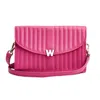Wolf Mimi Crossbody Bag With Wristlet & Lanyard In Pink