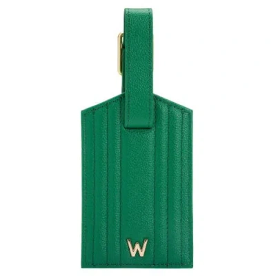 Wolf Mimi Luggage Tag In Mimi Forest Green