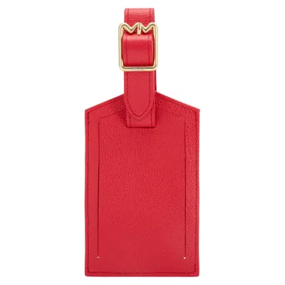 Wolf Mimi Luggage Tag In Red