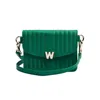 Wolf Mimi Mini Bag With Wristlet & Lanyard In Green
