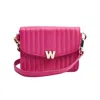 Wolf Mimi Mini Bag With Wristlet & Lanyard In Pink