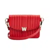 Wolf Mimi Mini Bag With Wristlet & Lanyard In Red