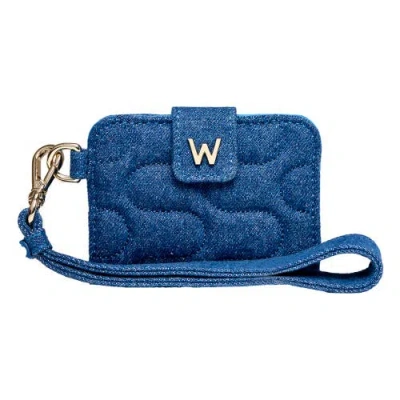 Wolf Mimi Swirl Card Case In Mimi Swirl Denim