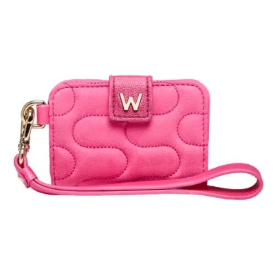 Wolf Mimi Swirl Card Case In Mimi Swirl Pink Flash