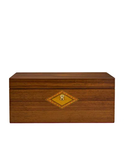Wolf Nutcracker Musical Jewellery Box In Brown