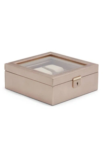 Wolf Palermo 6 Pc Watch Box In Gold