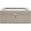 Wolf Palermo 6 Pc Watch Box In Pewter