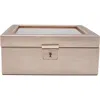 Wolf Palermo 6 Pc Watch Box In Rose Gold