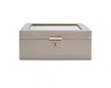 Wolf Palermo 6 Piece Watch Box In Gray