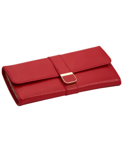 Wolf Palermo Jewelry Roll In Red