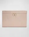 Wolf 1834 Palermo Large Leather Jewelry Box In Rose Gold