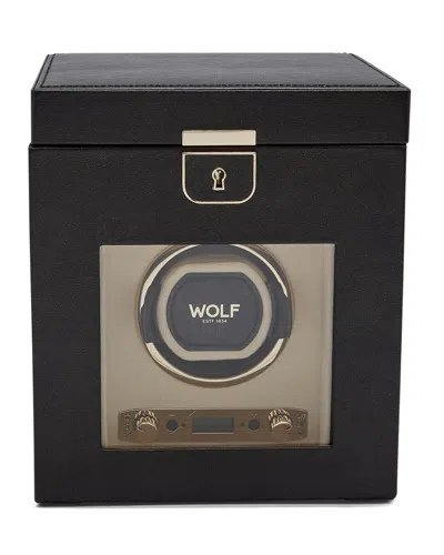 Wolf Palermo Single Watch Winder In Black Anthracite