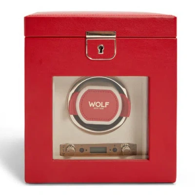 Wolf Palermo Single Watch Winder In Red