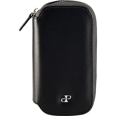 Wolf Philipp 2 Piece Watch Zip Case In Black