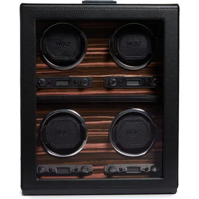 Wolf Roadster 4 Piece Winder In Black