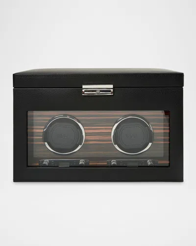 Wolf Roadster Double Watch Winder In Black