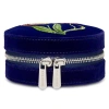 Wolf Royal Asscher Round Jewelry Zip Case In Blue
