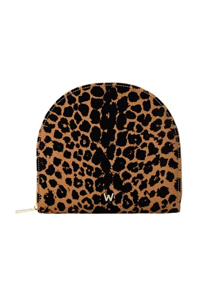 Wolf Savanna Print Travel Portfolio In Animal Print