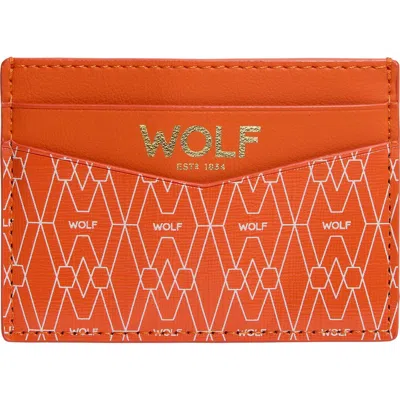 Wolf Signature Cardholder In Signature Orange