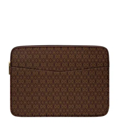 Wolf Signature Laptop Case In Brown