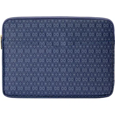 Wolf Signature Laptop Zip Case In Blue