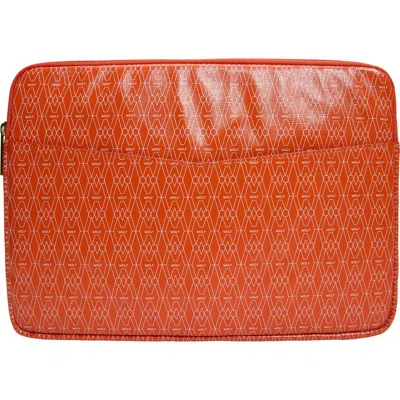 Wolf Signature Laptop Zip Case In Orange