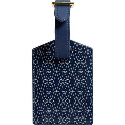 Wolf Signature Luggage Tag In Blue