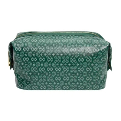 Wolf Signature Washbag In Signature Green