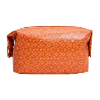 Wolf Signature Washbag In Signature Orange